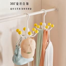 Móc treo đồ lót,Tất vớ đa năng 6 móc Móc phơi quần áo Tiết Kiệm Không Gian Nhà Ký Túc Xá 8
