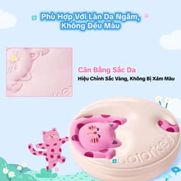 Phấn Phủ Dạng Nén Bản Hồng Tím COLORKEY Phiên Bản Pocky Mao Mèo Hồng Đáng Yêu 7g LYO 3 5