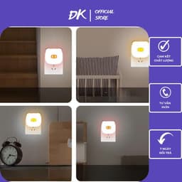 Đèn Ngủ Cảm Biến Ánh Sáng Hình Heo Gia Dụng ĐK VOICON-[SS67] 3