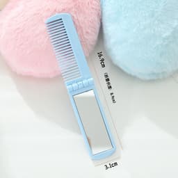 Lược chải tóc kèm gương gấp gọn Mini Gương Gấp Đơn Giản nhỏ gọn dễ dàng mang theo bỏ túi gd1511 8