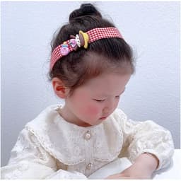 Băng Đô Dán Tóc Cho Bé Gái Phong Cách Hàn Quốc Cute 7