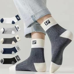 Combo 10 Đôi Vớ Ngắn Cổ [SP]Vải Cotton Cao Cấp Thấm Hút Mồ Hôi Chống Hôi Chân Màu Trắng Đen Xám Phù Hợp Đi Giày Thể Thao 1