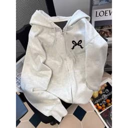 < Rẻ Vô Địch > Áo Khoác Nỉ Hoodie Zip Cao Cấp, Mũ To, 2 Lớp, Form Rộng nơ dấu X CHCZER -thoitrangthubio 2