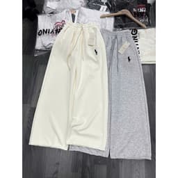 < Rẻ Vô Địch > Sét đồ quần dài da cá Xám đậm chữ kí + mix áo phông Thêu ngựa hót trend trẻ trung PUER -thoitrang96 6