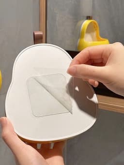 Giỏ Nhựa Hình Quả Lê Dán Tường Nhà Tắm - Khay nhựa đựng đồ đa năng dán tường xinh xắn hình quả lê dễ thương 6