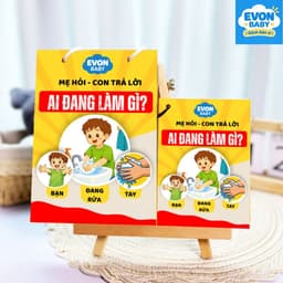 Thẻ flash dạy bé tập nói EVON BABY - Giúp Bé Tập Nói Sớm - Mẹ hỏi bé - Ai ĐANG LÀM GÌ? 4