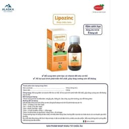 Lipozinc- Kẽm hữu cơ Giúp Bé Ăn Ngon, Tăng Cường Sức Đề Kháng (siro và nhỏ giọt) 3