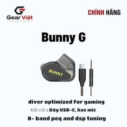 gear viet Tai nghe nhét tai IEM - TANCHJIM - BUNNY G Phiên bản  DMT 5 Ultra có Mic Type-C có dây cho điện thoại PC 2