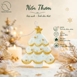 Nến Thơm Giáng sinh Sáp sạch & Tinh dầu thiên nhiên nguyên chất, quà tặng - Nhiều mẫu mã Opono Natural 5