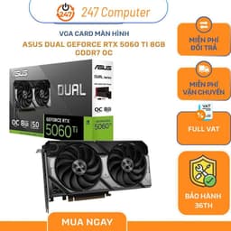 Card Màn Hình ASUS Dual GeForce RTX 5060 Ti 8GB GDDR7 OC Edition - BH 36 tháng 1