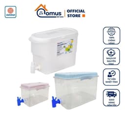 Bình Nước Có Vòi, Bình Nước Nhựa Việt Nhật 2.5L 3.5L 5L Để Ngăn Mát Tủ Lạnh Mã 6785/6628 - DOMUS 1