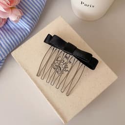 Lược Xước Cài Tóc Mái Đính Nơ Ruy Băng Nhỏ Xinh Xắn 6
