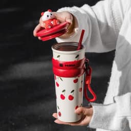 Cốc Giữ Nhiệt Có Nút Bịt Hình Gấu Trúc Tặng Kèm Móc Khoá Dung Tích 700Ml VOICON-[CU22] Thép Không Gỉ 201 & 304 4