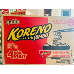 (SẴN SLL GIAO NGAY) Mì Koreno Jumbo Chính Hãng 100 Gói/Thùng Sẵn SLL Giá Sỉ date mới , dokhogiasi 6