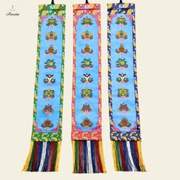 [Amrita] Cờ Treo Hoa Văn Bát Bảo Cát Tường Nepal – Cờ Phật Giáo Tây Tạng Trang Trí - CXNP462 3