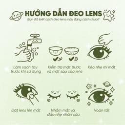 Lens Màu HORIEN Beloved Eyes 1 Ngày 2 Chiếc – Kính Áp Tròng Nâu Mâm Xôi, Nâu Tart Trứng, Đen Mộng Du, DIA 14.2–14.4mm 6