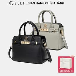 [Tặng hộp 20.10] Túi xách nữ da thật ELLY ET149 túi công sở đeo vai đeo chéo xách tay cao cấp chính hãng 1