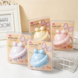Bàn Chải Gội Đầu Silicone Massage Da Đầu, Lược Gội Đầu Làm Sạch Tóc 2