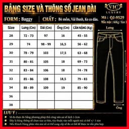 JEAN NAM CAO CẤP, FOEM DÁNG BAGGY-TRẺ TRUNG, NĂNG ĐỘNG PHỐI CÙNG ÁO THUN BAO CHẤT QJ-9529 VIC 8