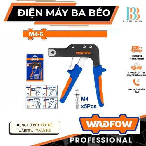Dụng Cụ Rút Tắc Kê WADFOW WGU8448 – Cảo Rút Tắc Kê Nở, Tháo Bu Lông Nhanh, Thép Cứng Chịu Lực