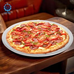 Khay nướng tròn cho Pizza Tấm chống dính hợp kim nhôm hạng nặng để sử dụng trong lò nướng 7