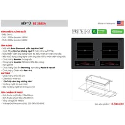 Bếp từ BAUER 388SA | Nhập khẩu Malaysia | Công nghệ inverter sôi liu riu | Bảo hành chính hãng 3 năm 4