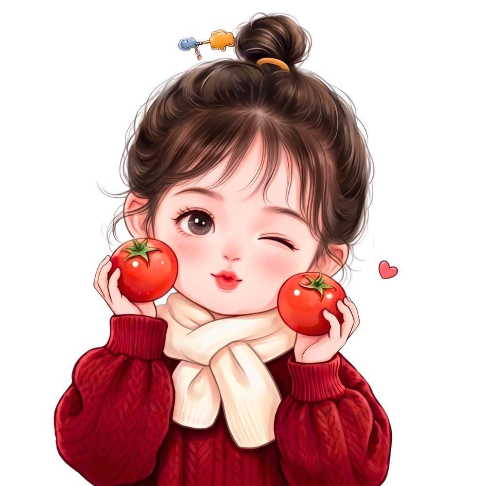 Decal Dán Xe Hơi Hình Chibi Bé Gái Dễ Thương Chống Thấm Nước - Trang Trí Ô Tô Nổi Bật