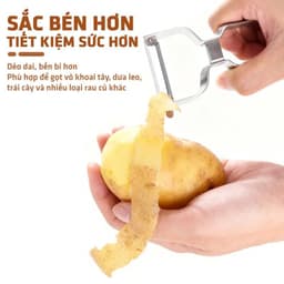 Nạo Củ Quả Đa Năng Inox 304 - Thiết Kế 2 Chiều, Siêu Bền, Gọt Vỏ Nhanh Và An Toàn 4