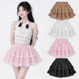 Chân váy lưới xoè phồng nữ chất lưới may thiết kế nhiều lớp siêu xinh  VL355 7 8 7 9 4 4 3 2