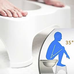 Ghế kê chân bồn cầu cho bé lcnl Ghế kê chân toilet chống táo bón chống trơn trượt LCNL2 5
