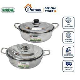 Nồi Lẩu TADAHOME Size 22cm 24cm Dùng Mọi Loại Bếp, Nồi Inox Dùng Ăn Uống Gia Đình Hàng Quán - DOMUS 1