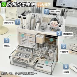 ộp Đựng Đồ Học Tập BOUTIQUE Tủ Nhựa Chống Bụi Nhiều Ngăn Kích Thước Khác Nhau Phong Cách Nhật Bản VOICON-[NHI66] 6