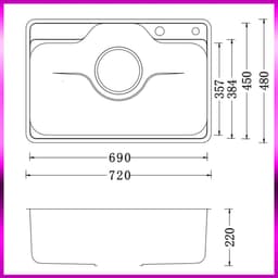 Chậu Rửa Bát Nobinox LIKEN NL 725D | HÀNG CHÍNH HÃNG 5