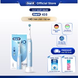 [HỎA TỐC 2H-4H] Bàn Chải Điện Oral B iO 3 Làm Sạch Sâu Từng Kẽ Răng,Công Nghệ Chuyển Động 360 Độ, Nhập Khẩu Đức 1