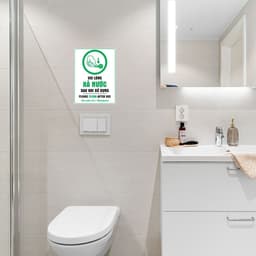 [Hỏa Tốc] Decal Dán Nhắc Nhở "Vui Lòng Xả Nước Sau Khi Sử Dụng - Please Flush After Use" Chống Thấm Nước Tối Ưu 2