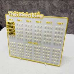 THỜI KHÓA BIỂU IN 3D ĐỒNG BỘ MÀU THEO YÊU CẦU - MÊ 3D 4