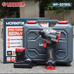 Máy Bắn Vít Búa Pin Workfix WF-SD180L Động Cơ Không Chổi Than 180Nm - Đầu Ngậm Nhanh 6.35mm 5