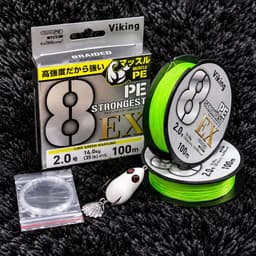 Combo Dây Dù PE ViKing X8 100m + Nhái Ngọc Trinh 7g Câu Lure, Tặng Leader, Chụp Chì, Snap, Link Shop Đồ Câu 68 2
