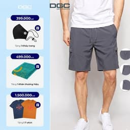 Quần sooc nam SQSBD15M-S - Quần Short cạp chun túi hộp trước tra khóa 1