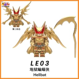 Minifigure Hellbat - Đồ chơi lắp ráp xếp hình mô hình nhân vật siêu anh hùng người Dơi địa ngục 4