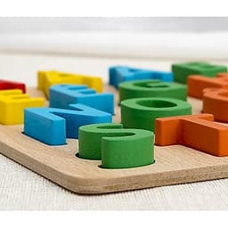 Bảng chữ cái tiếng việt, bảng chữ cái gỗ nổi chữ và số cho bé, kích thước 30x22cm, giúp bé phát triển tư duy 7
