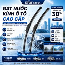 Bộ Gạt Mưa Ô Tô H0NDA Civic, CRV, City, HRV, Accord, BRV, Brio, Jazz - COMBO 2 GẠT Xương Mềm Cao Cấp UP PARTS 1