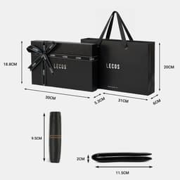 [4-25/9 TẶNG QUÀ TRUNG THU 599K] Hộp Quà Tặng Ví Dây Lưng LECOS LQ3 Da Bò Thật kèm Túi Thiệp Sang Trọng 5