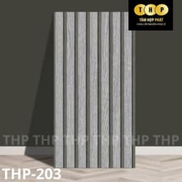 Combo 50 tấm THP lam sóng gỗ xốp pvc cao cấp chính hãng trang trí nhà đẹp, chống ẩm mốc 5