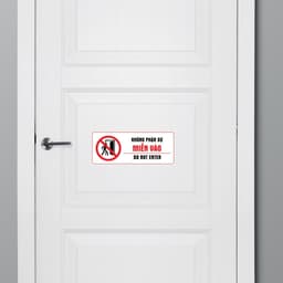 [Hỏa Tốc] Decal Dán  "Không Phận Sự Miễn Vào - Do Not Enter" Chống Thấm Nước, Bền Đẹp 7