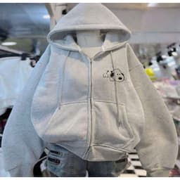 ( RẺ VÔ ĐỊCH ) Áo khoác hoodie zip nỉ dày dặn, freesize nam nữ, gấu bông đáng yêu, giá cực rẻ - qaounisex95! 5