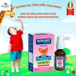 Vitamin D3 K2 Mk7 Dạng Xịt Cho Bé Ostelivit D3+MK7 Hỗ Trợ Tăng Chiều Cao, Kích Thích Mọc Răng (Chính Hãng) 3