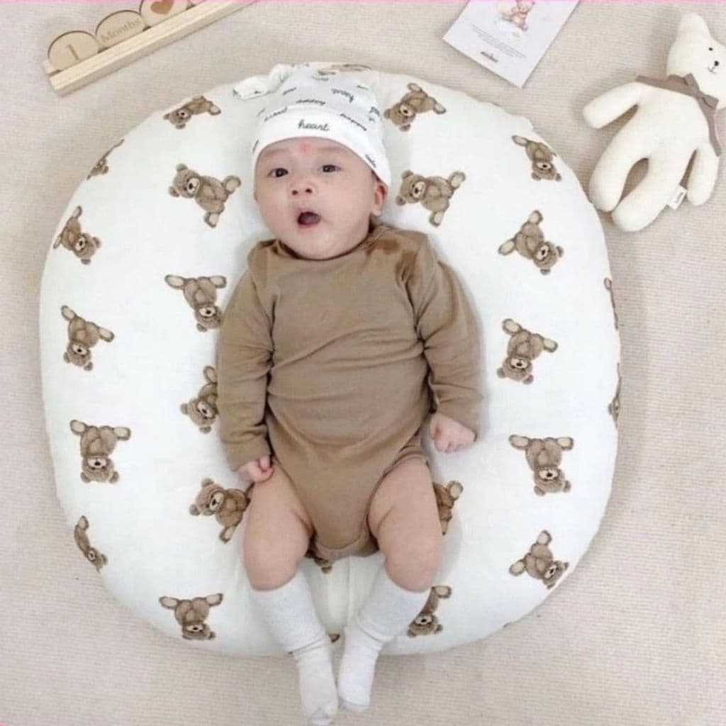 Gối Chống Trào Ngược Cho Bé - Đệm Chống Trào Ngược Cho Bé Vải Xốp Hàn Thoáng Mát