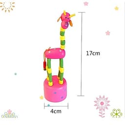 Đồ chơi hươu cao cổ đu quay gỗ uốn dẻo đáng yêu cho bé DQH 5