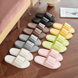 [ Miễn Ship ] Combo 5 đôi dép đi trong nhà tắm văn phòng khách sạn dép lê dúc nguyên khối chống trơn trượt 5